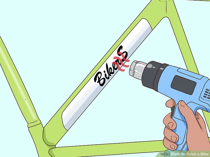 جدا کردن برچسب های دوچرخه با استفاده از سشوار
